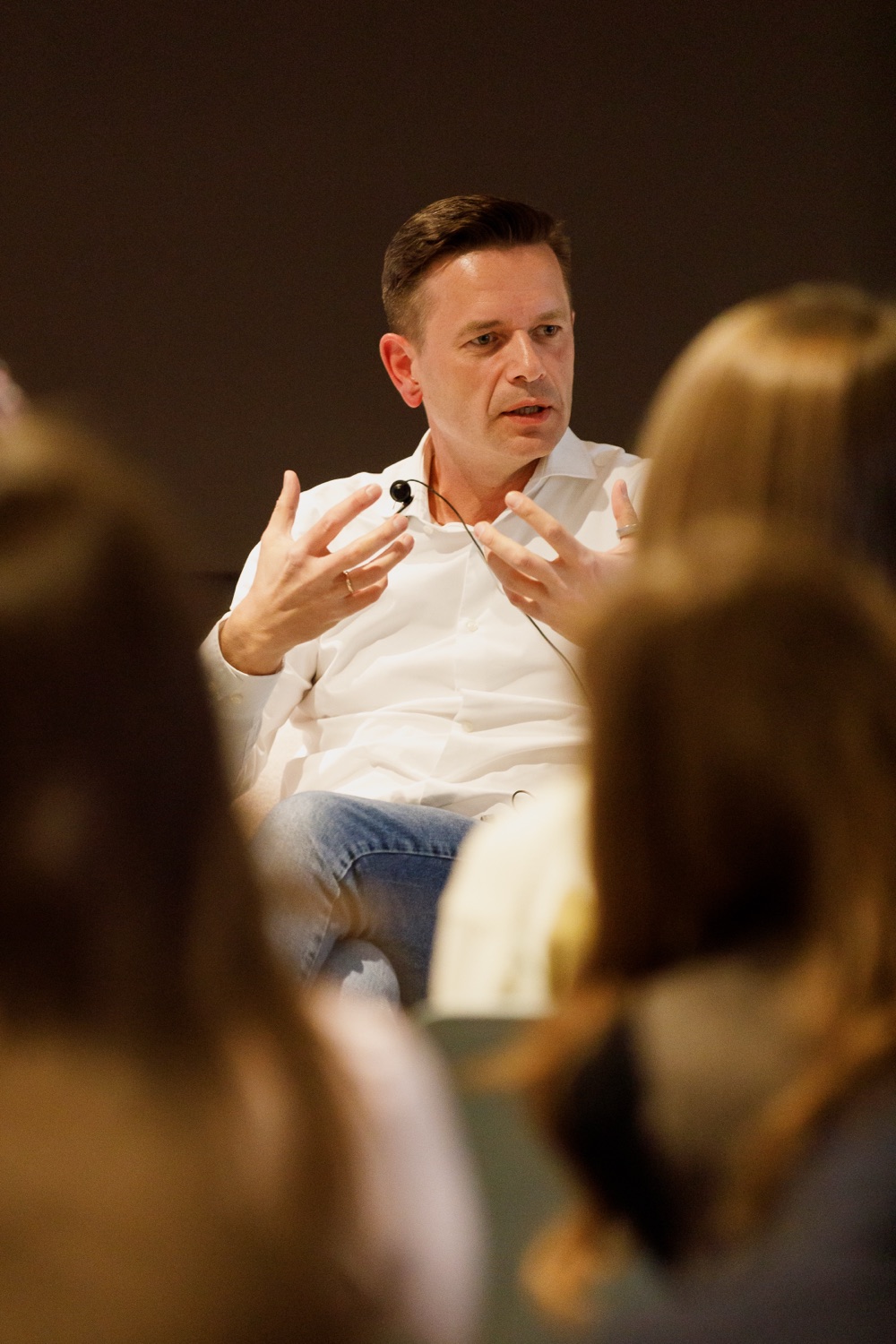 Maxim Korseko speaking at an industry event